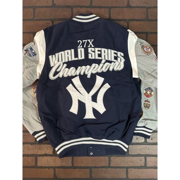 NEW YORK‎ YANKEES G-III 27X World Series Varsity Jacket~Never Worn~S L 2XL - Picture 2 of 10